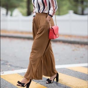 Uniqlo jersey flare wide leg palazzo pants